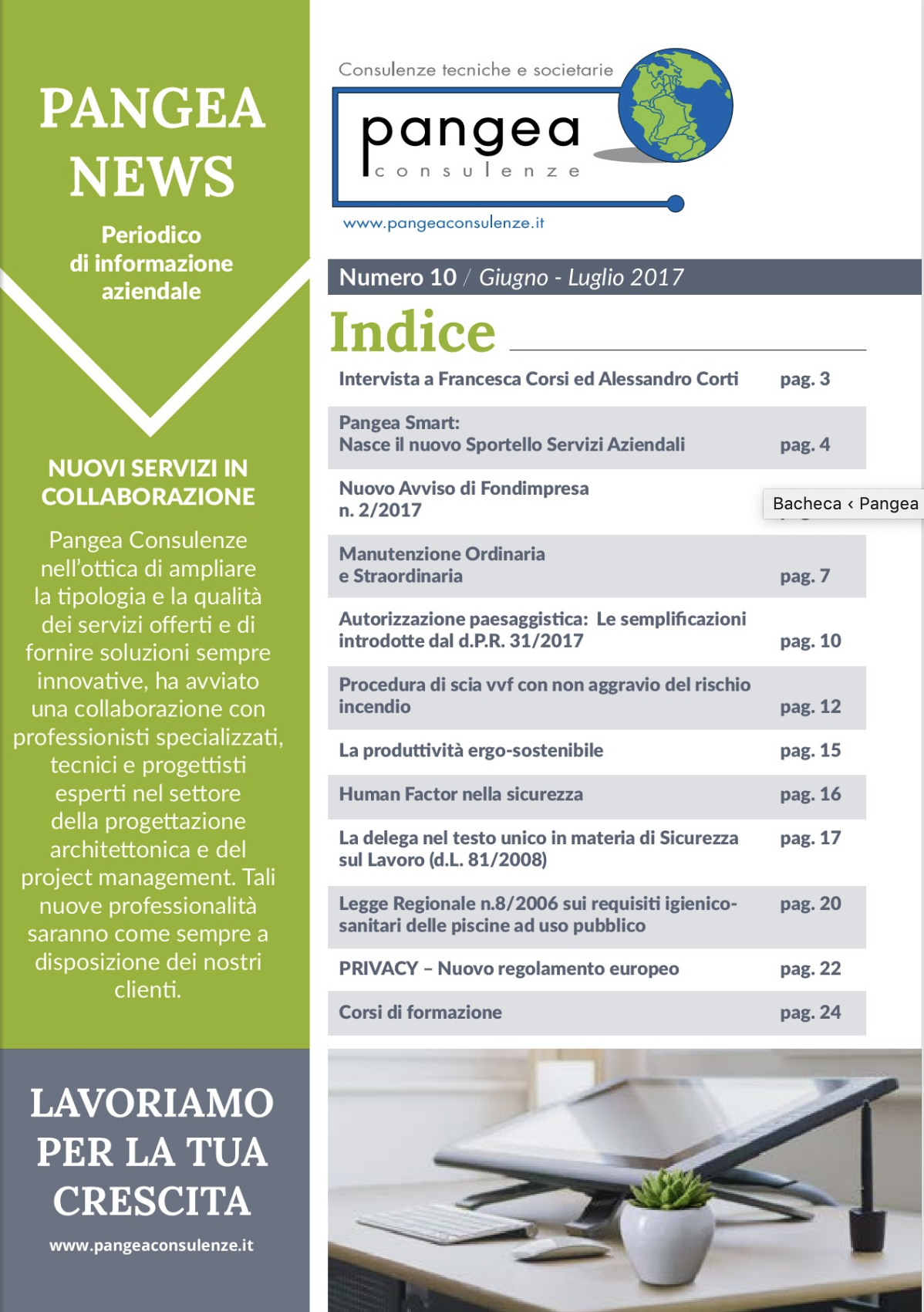 Notiziario n°10 giugno-luglio 2017